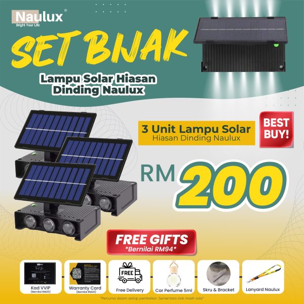 (Set Bijak) 3 LAMPU + 6 FREEGIFT